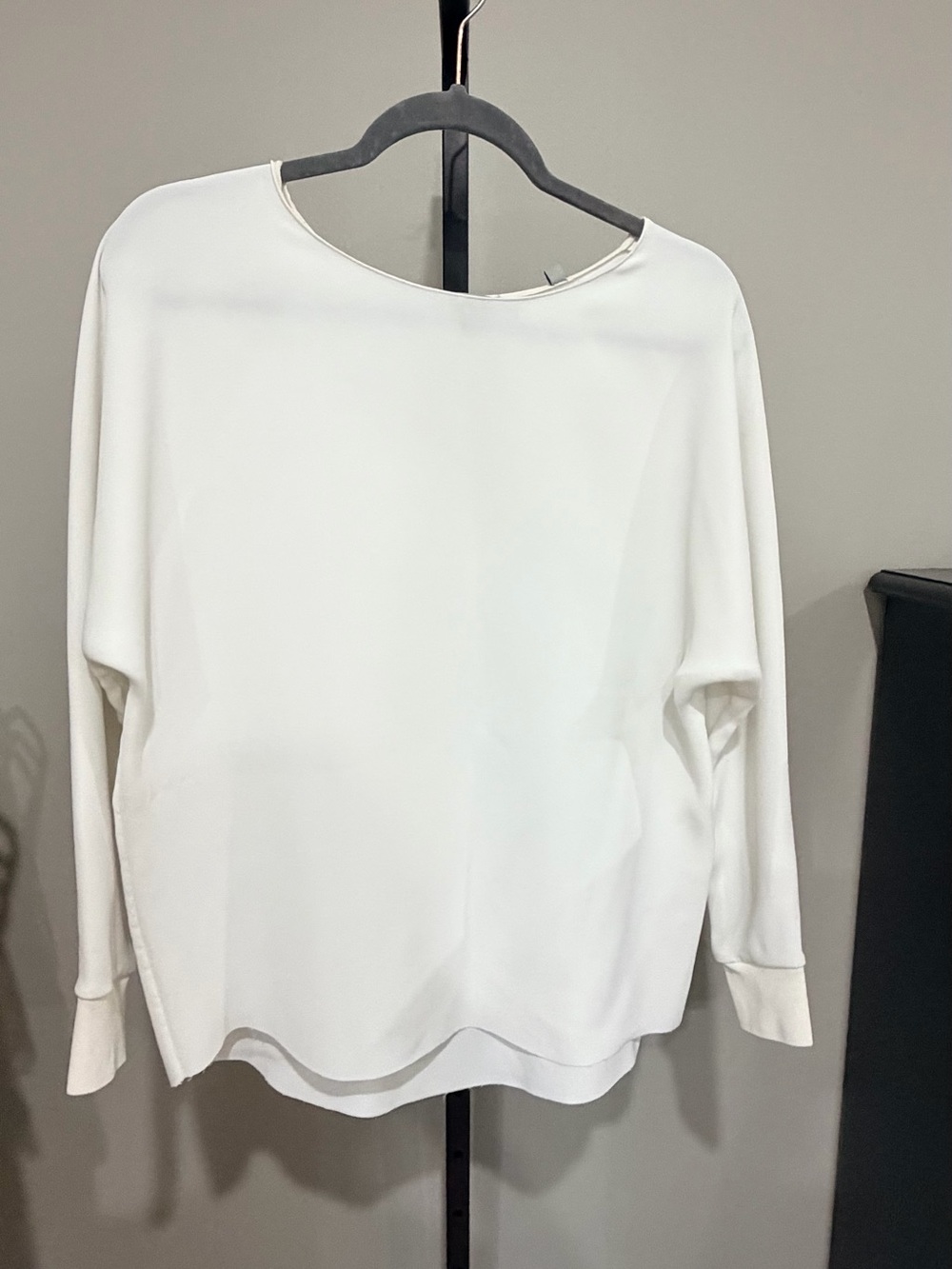 Vince White Boatneck Long-Sleeve Top